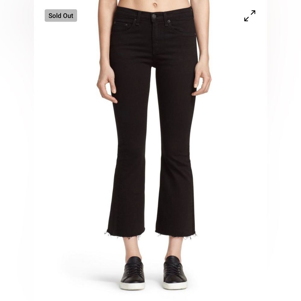 Rag & bone 10” Crop Flare Black 27